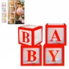 Комплект кутии за балони - Baby в червен цвят
