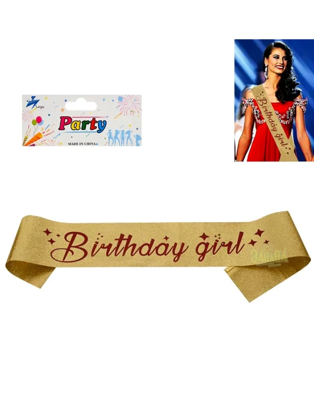 Парти лента - Birthday girl 56475
