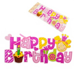 Парти табела за принцеси - Happy Birthday