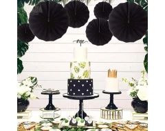 Декоративни розетки в черен цвят 6бр