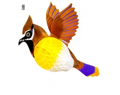 Парти украса - Хартиена розетка Пчелна птичка 95771