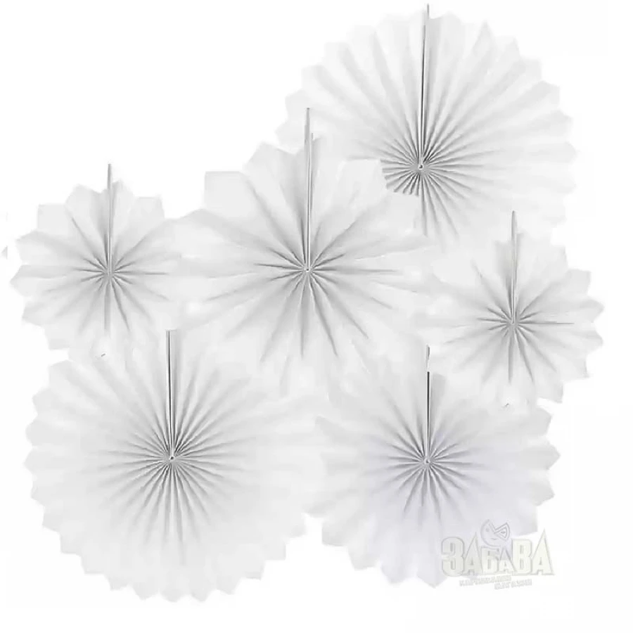 Декоративни розетки в бял цвят 6бр