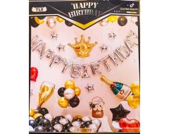 Комплект за арка от балони - Happy Birthday 38бр