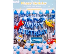 Комплект за арка от балони - Happy Birthday 57бр