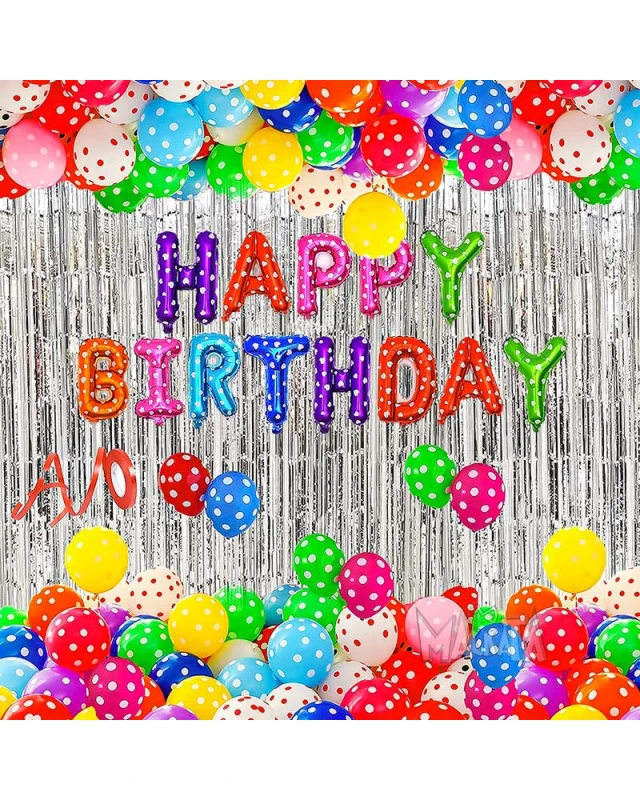 Комплект за арка от балони - Happy Birthday 118бр