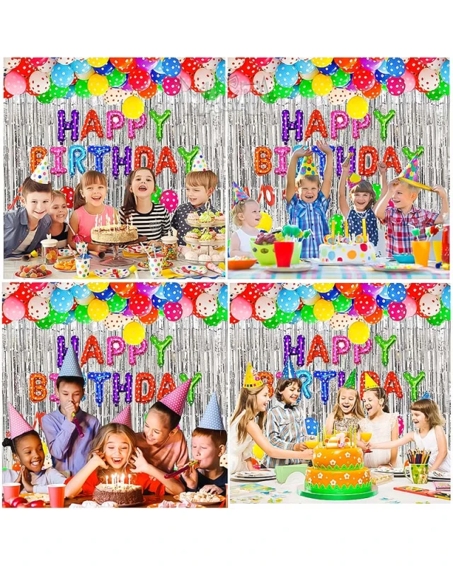 Комплект за арка от балони - Happy Birthday 118бр