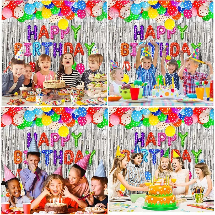 Комплект за арка от балони - Happy Birthday 118бр