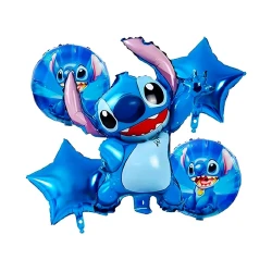 Комплект фолиеви балони Стич (Stitch) - 5 броя