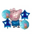 Парти сет от балони Peppa pig - George 5бр Парти сет от балони Peppa pig - George 5бр
