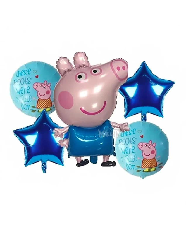 Парти сет от балони Peppa pig - George 5бр