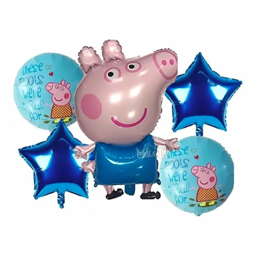 Парти сет от балони Peppa pig - George 5бр