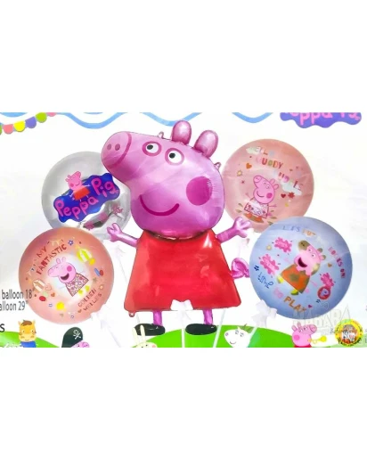 Парти сет от балони с Peppa Pig 5бр
