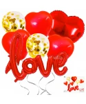Парти сет от балони - Love в червен цвят 7бр Парти сет от балони - Love в червен цвят 7бр