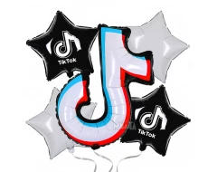 Парти сет от балони - Tik Tok 5бр