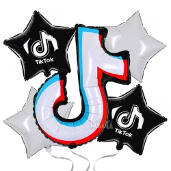 Парти сет от балони - Tik Tok 5бр