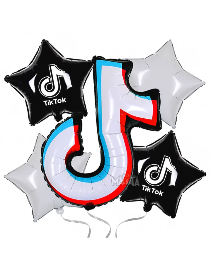 Парти сет от балони - Tik Tok 5бр