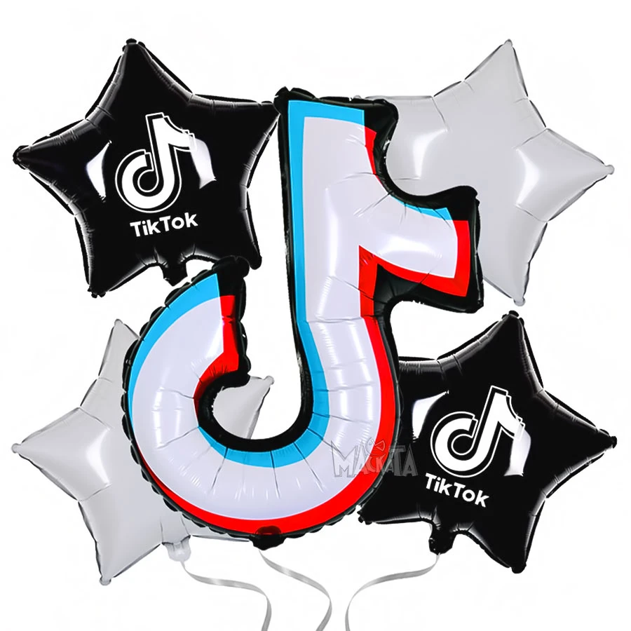 Парти сет от балони - Tik Tok 5бр