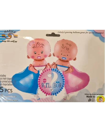 Парти сет от балони Boy or Girl 5бр