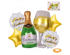 Парти сет от балони - Happy Birthday 6бр 54862
