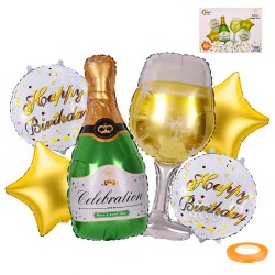 Парти сет от балони - Happy Birthday 6бр 54862