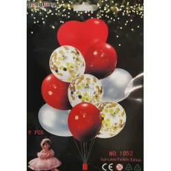 Парти сет от балони 9бр 14184D