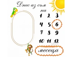Парти украса - Платно за отбелязване растежа на бебето 100710-1