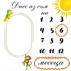 Парти украса - Платно за отбелязване растежа на бебето 100710-1