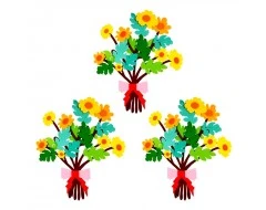 Апликация букет цветя