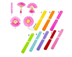 Материали за декорация - Хартиено тишу цвете ф20 86395