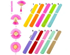 Материали за декорация - Хартиено тишу цвете ф30 86396