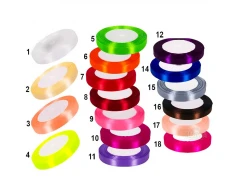 Материали за декорация - Сатенена панделка 1см 85675