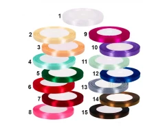 Материали за декорация - Сатенена панделка 0.6см 85676