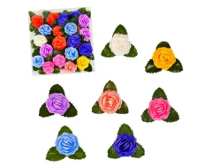 Материали за декорация - Рози с листенца 24бр 84978
