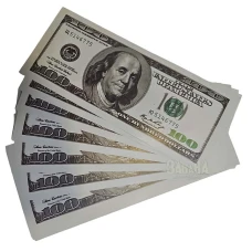 Фалшива пачка от банкноти по 100$ за партита