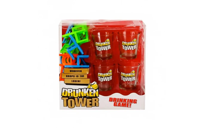 Настолна игра с шотове Drunken Tower за възрастни