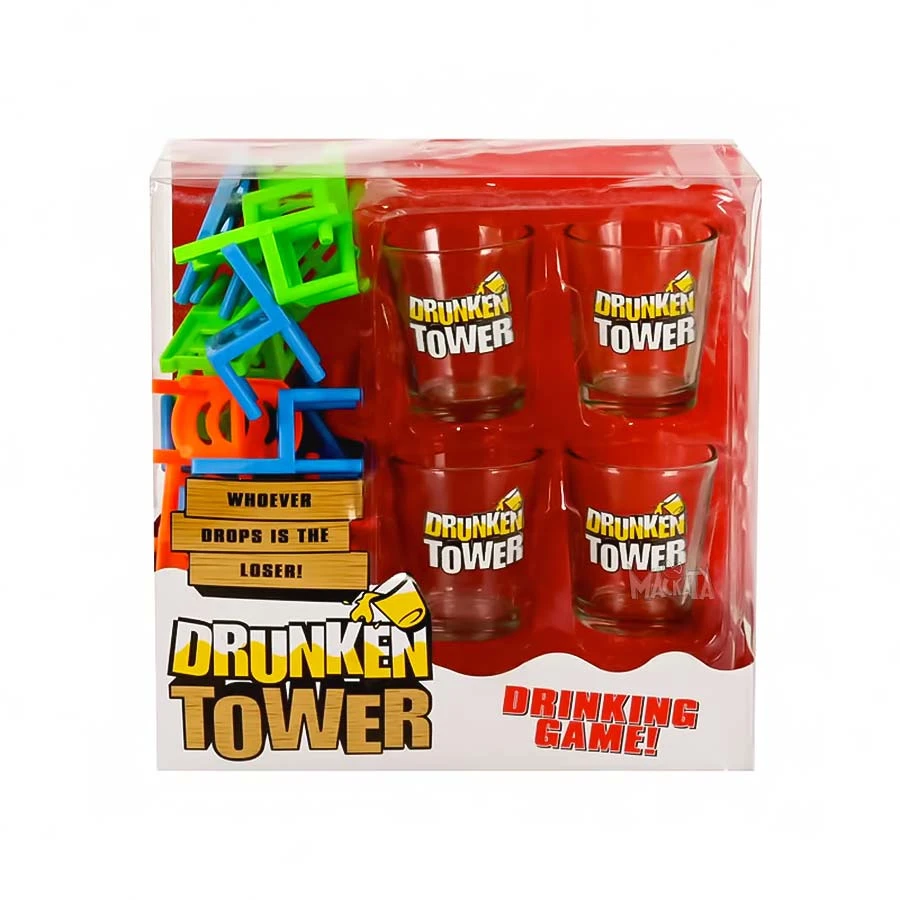 Настолна игра с шотове Drunken Tower за възрастни
