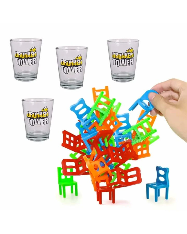 Настолна игра с шотове Drunken Tower за възрастни