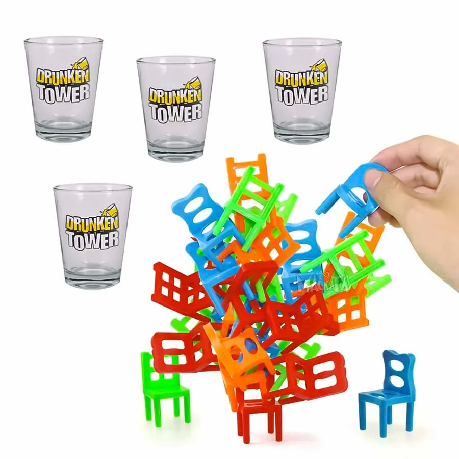 Настолна игра с шотове Drunken Tower за възрастни