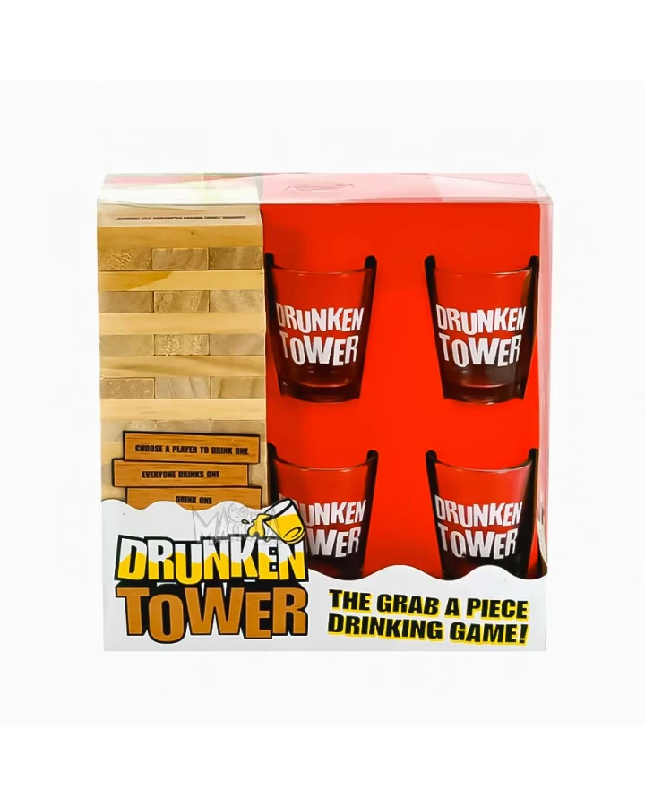 Настолна игра Дженга с шотове Drunken Tower за възрастни