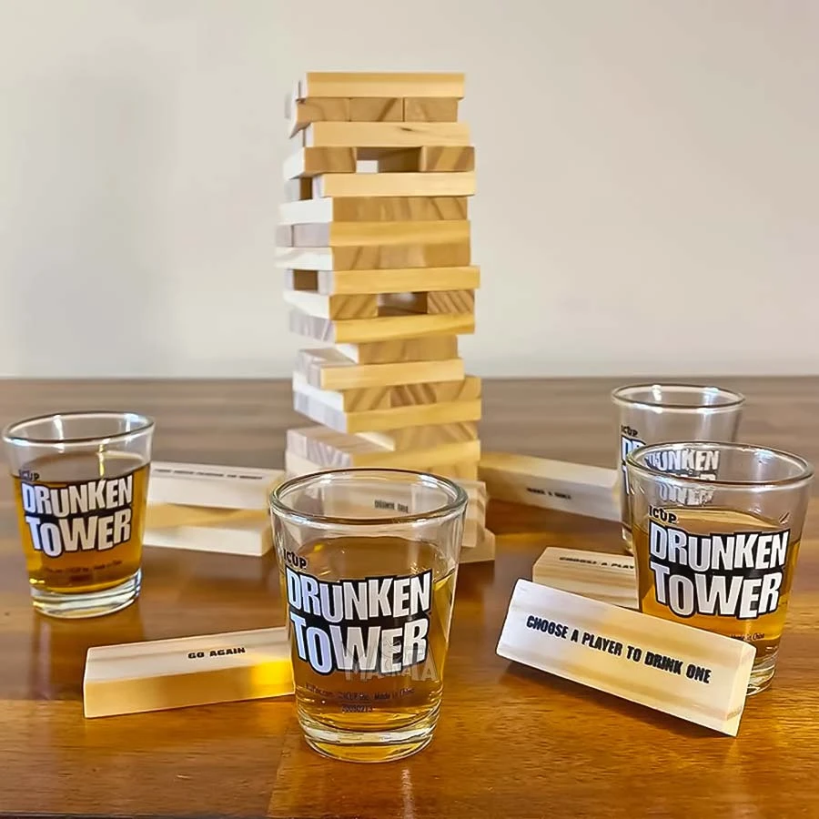 Настолна игра Дженга с шотове Drunken Tower за възрастни