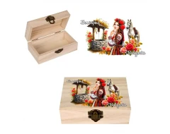 Сувенирна дървена кутия „България“ 