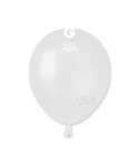 Балони металик в бял цвят AM50 - 10бр