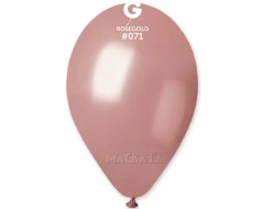 Балони металик в цвят розово злато GM110 5бр