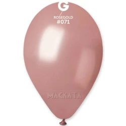 Балони металик в цвят розово злато GM110 5бр