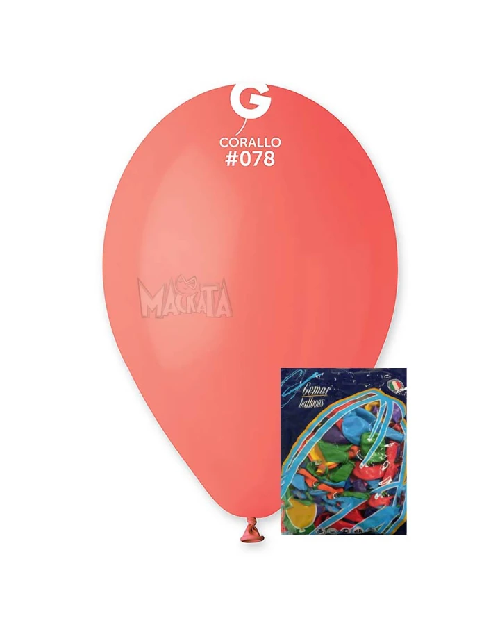 Пакет балони в цвят корал G110 100бр