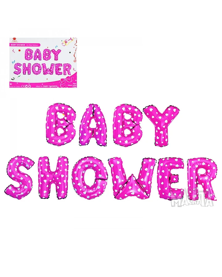 Фолиеви балони - Надпис Baby shower за момиче
