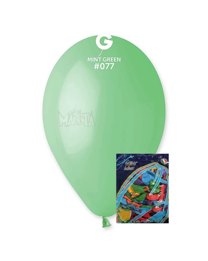 Пакет балони в цвят мента G110 100бр