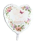 Фолиев балон сърце с надпис - Just Married Фолиев балон сърце с надпис - Just Married