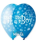 Балони за бебе с щампа -  It`s a boy 5бр