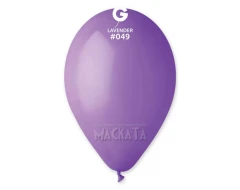 Пастелни балони в светлолилав цвят G110 - 5бр